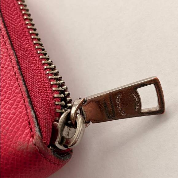 Coach Hot Pink Zip Wallet - Picture 5 of 16